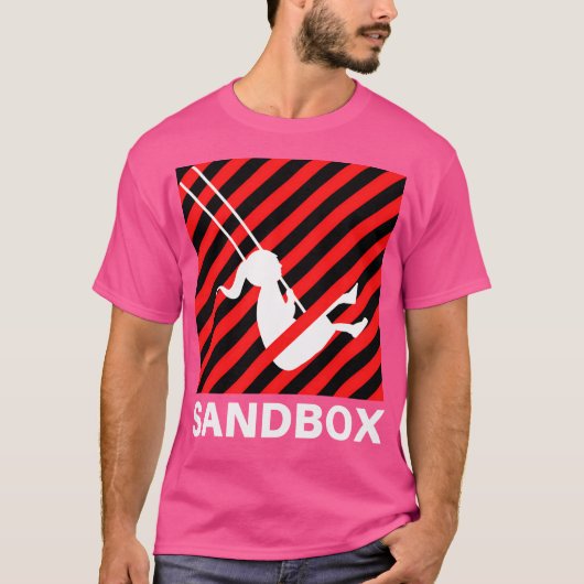 T-shirt Démarrage - Logo Sandbox (version noire) (Devant)
