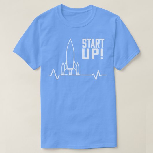 T-shirt Démarrez Rocket Entrepreneur (Design devant)
