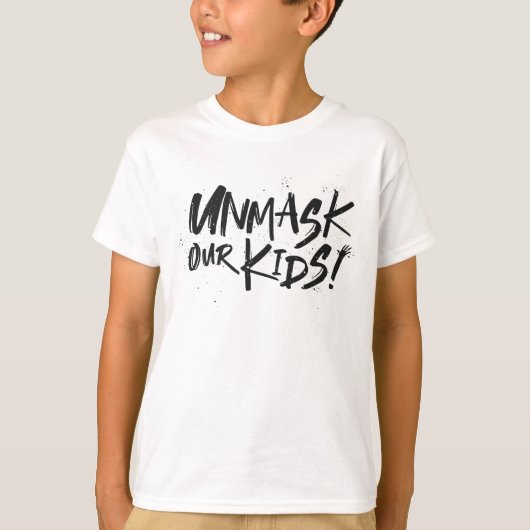 T-shirt Démasquer nos enfants (Devant)