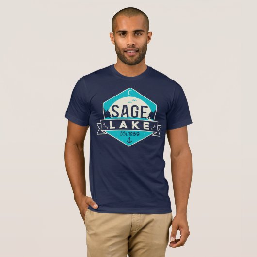 T-Shirt d'Emblem de Sage Lake (Devant entier)
