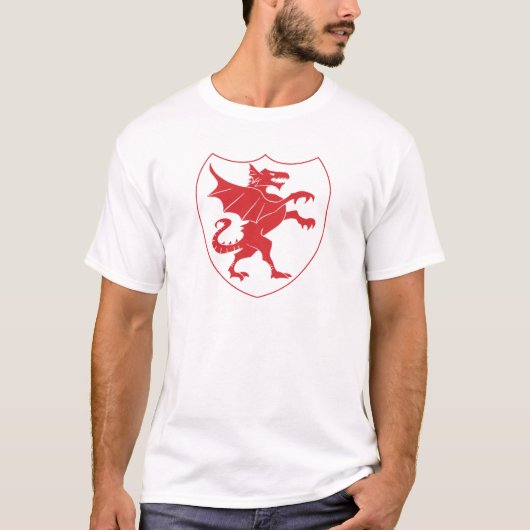 T-shirt d'emblème de dragon (Devant)