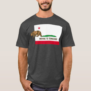 T-shirt Déménager Dans Le Tennessee Quitter La Californie 