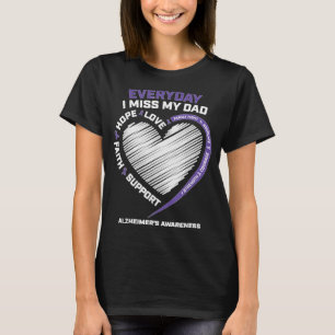 T-shirt Dementia Products Purple In Memory Dad Alzheimers 