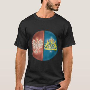 T-shirt Demi-aigle polonais et partie de l'emblème du patr