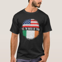 Demi-Américain Demi-Irlandais USA Drapeau Irlande