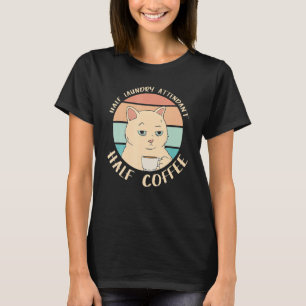T-shirt Demi-blanchisserie Accompagnateur Demi-Café Chat