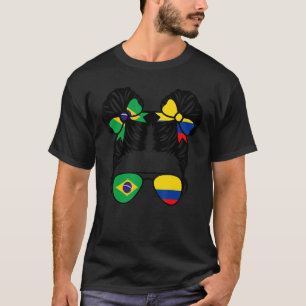T-shirt Demi-Brésilienne Demi-Colombienne Fille Brésil Enf