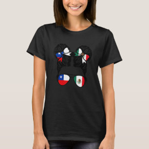 T-shirt Demi-chilienne demi-mexicaine fille Chili patrimoi