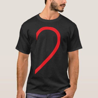 T-shirt Demi-Coeur Droite Main Côté Amour Couple Camisa Pa