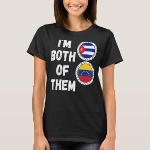 T-shirt Demi-Cubain Demi-Patrimoine Vénézuélien Venezuela