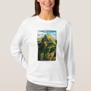 T-shirt Demi de repos de dôme et de nuage de point de