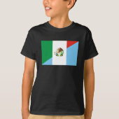 T-shirt demi de symbole de pays de drapeau du Mexique (Devant)