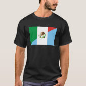 T-shirt demi de symbole de pays de drapeau du Mexique (Devant)