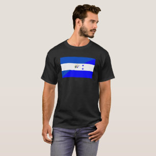 T-shirt demi de symbole de pays de drapeau du Salvador