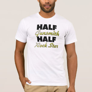 T-shirt Demi de vedette du rock de demi d'armurier