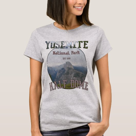 T-shirt demi-dôme du parc national Yosemite (Devant)