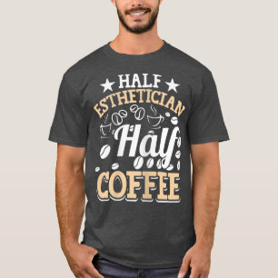 T-shirt Demi-Esthétique femme moitié café maquillage Artis