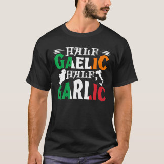 T-shirt Demi-gaélique demi-ail irlandais italien St Patric