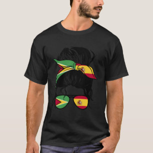 T-shirt Demi-Guyanais Mélange Espagnol Guyane Et Espagne R