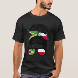 T-shirt Demi-Guyanais Mélange Polonais Guyane Et Pologne R