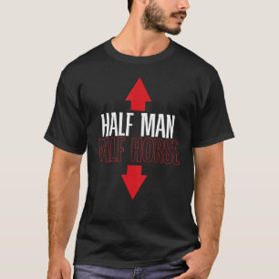 T-shirt Demi-homme demi-cheval humour adulte drôle