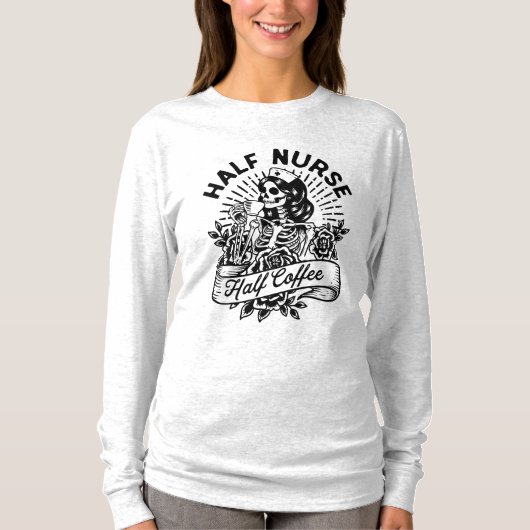 T-shirt Demi-Infirmière demi-coffe (Devant)