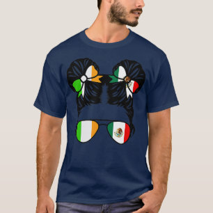 T-shirt Demi-irlandaise moitié mexicaine fille Irlande pat