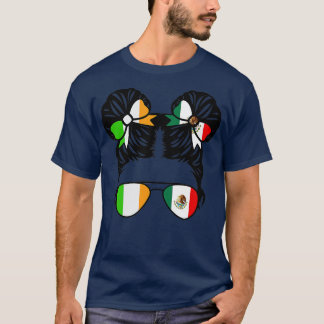 T-shirt Demi-irlandaise moitié mexicaine fille Irlande pat