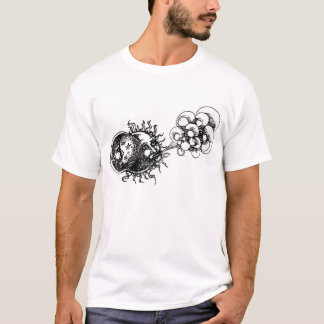 T-shirt demi-lune, soleil et vent