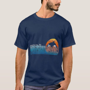 T-shirt Demi-lune vintage Cay Bahamas Retro 80s Orka