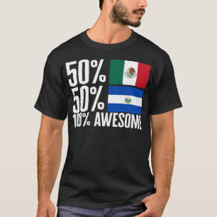 T-shirt Demi-Mexicaine Demi-Chemise Salvadorienne, 50 Mexi