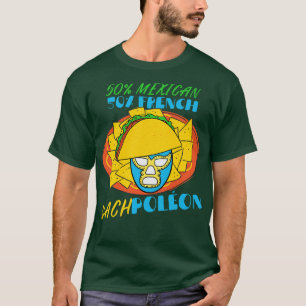 T-shirt Demi-Mexicaine Demi-Français Lucha Libre Mexicaine