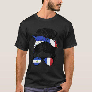 T-shirt Demi-Nicaragua Mélange Français Nicaragua Et Fran