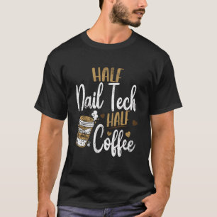 T-shirt Demi-ongle vintage Tech Demi-café Cun-ongles Techs