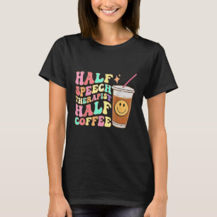 T-shirt Demi-orthophoniste Super rétro demi-café SLP