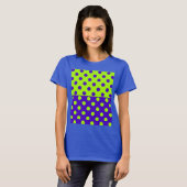 T-shirt Demi-points bleus et verts (Devant entier)