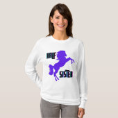 T-shirt Demi-Soeur Pony Violet frère (Devant entier)