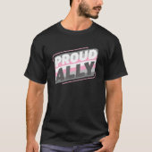 T-shirt Démigirl Demisexual Fier Ally Lgbt Démigirl Drapea (Devant)