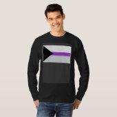 T-shirt Demisexual Flag Demisexual Pride Flag (Devant entier)