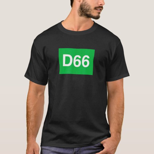 T-shirt Démocrate 66 (Devant)