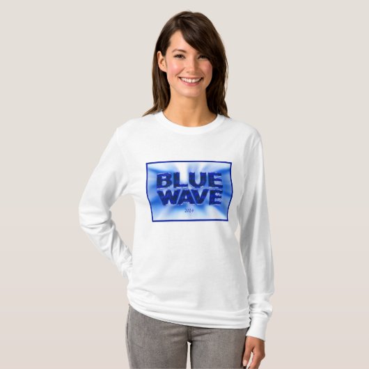 T-shirt Démocrate BLUE WAVE (Devant entier)