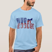 T-shirt démocrate de sang bleu. (Devant)