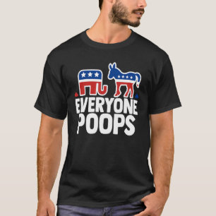 T-shirt Démocrate Républicain Humour Politique Tout Le Mon