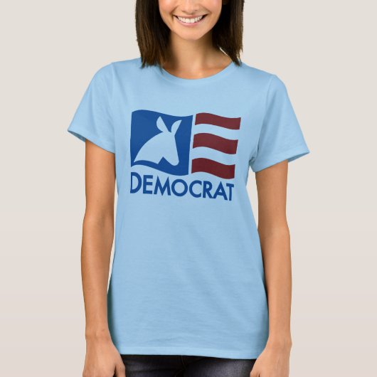 T-shirt Democratic de drapeau (Devant)