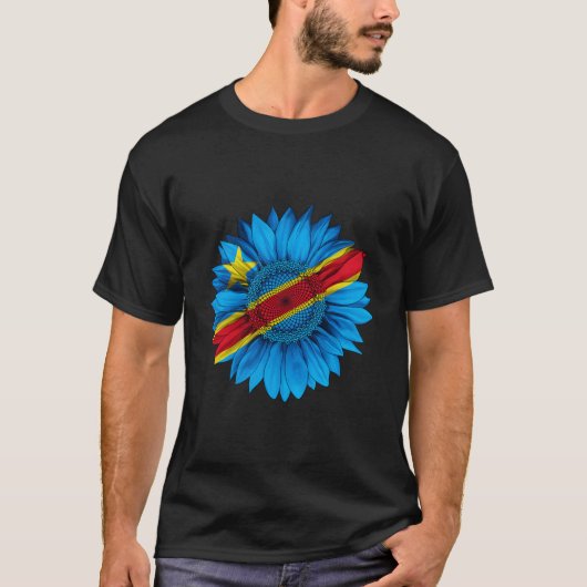 T-shirt Democratic Republic Of The Congo Flag Congolese (Devant)