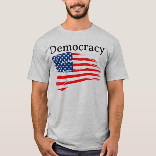 T-shirt Démocratie  (Devant)