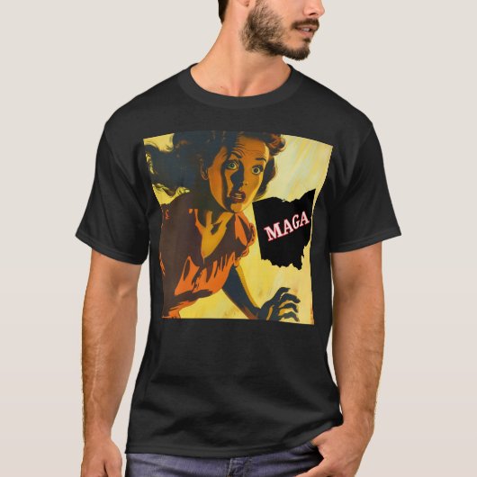 T-shirt Démocratie Anti Maga (Devant)