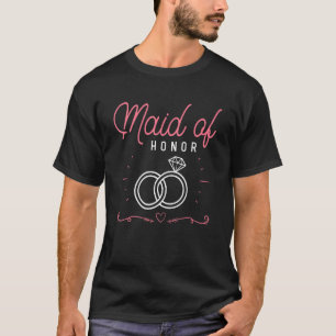 T-shirt Demoiselle d'honneur de fête de mariage enterremen