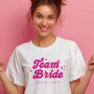 T-shirt Demoiselle d'honneur Équipe Mariée Enterrement de 