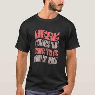 T-shirt Demoiselle d'honneur féminine future mariée assort